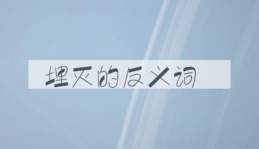 用埋灭造句