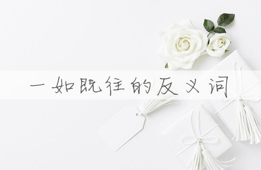 用一如既往造句