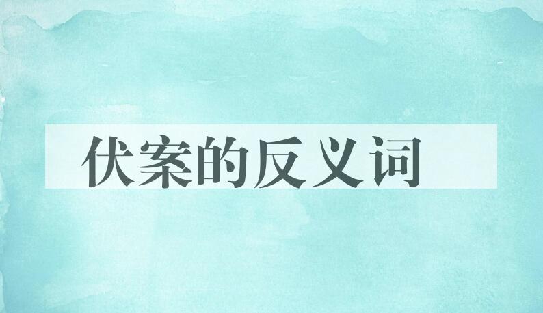 用伏案造句