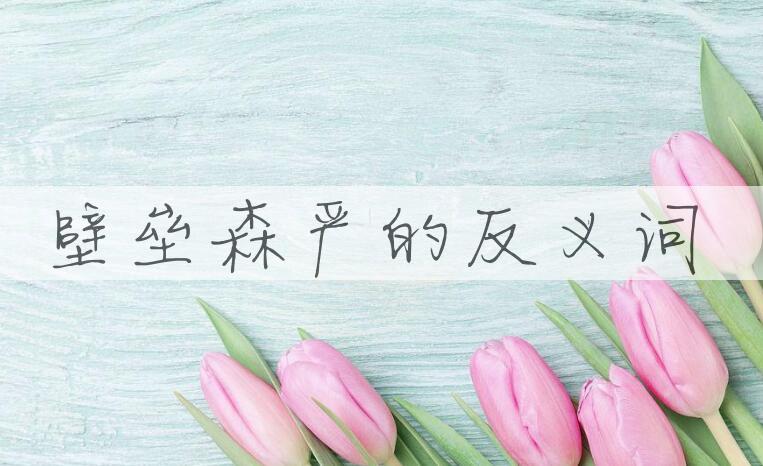 用壁垒森严造句