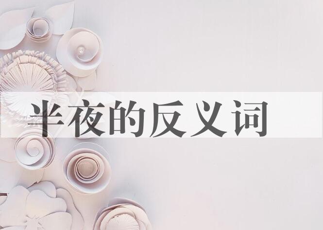 用半夜造句