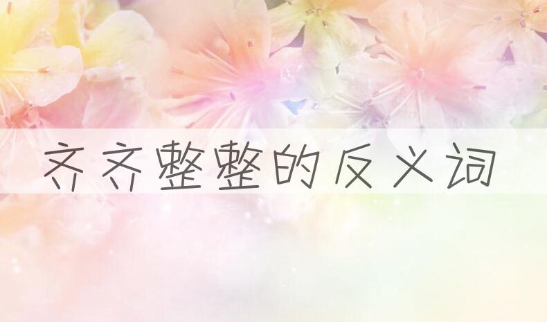 用齐齐整整造句