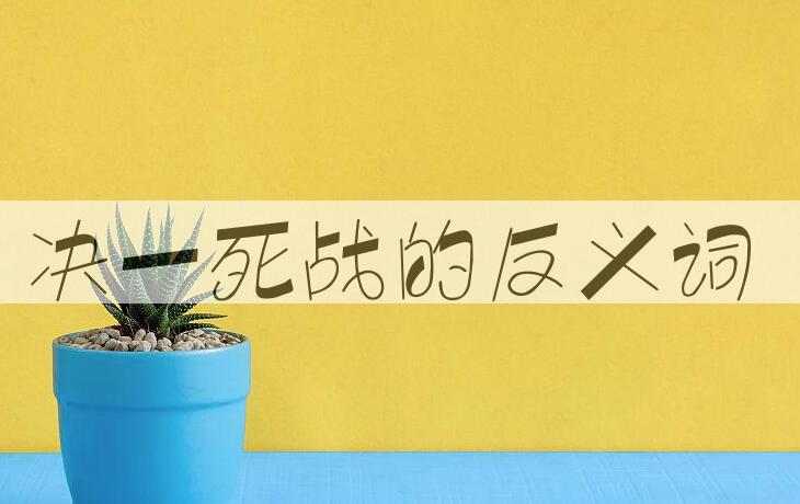 用决一死战造句