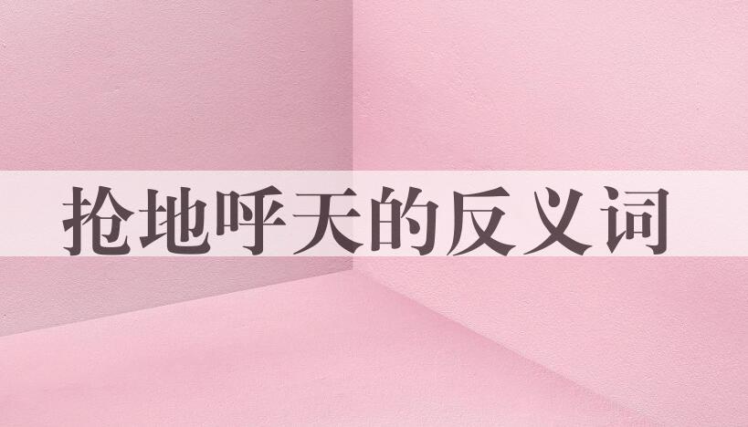 用抢地呼天造句