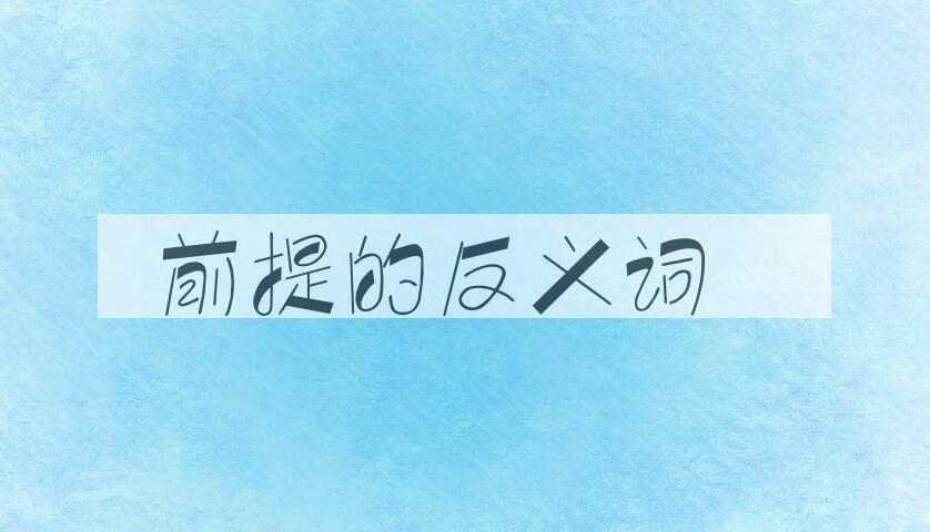 用前提造句