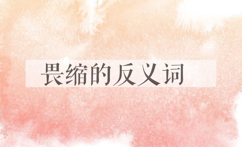 用畏缩造句