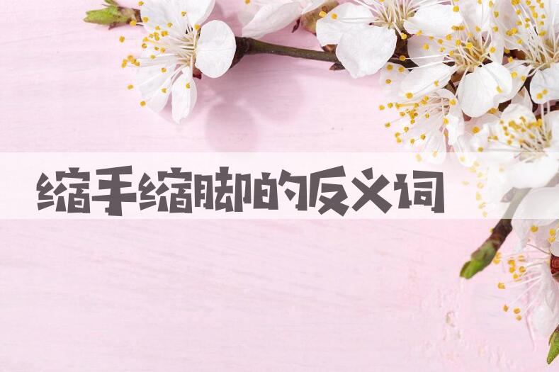 用缩手缩脚造句