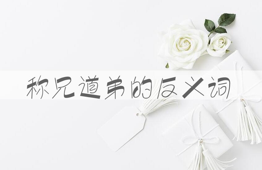 用称兄道弟造句