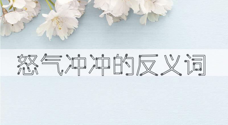 用怒气冲冲造句