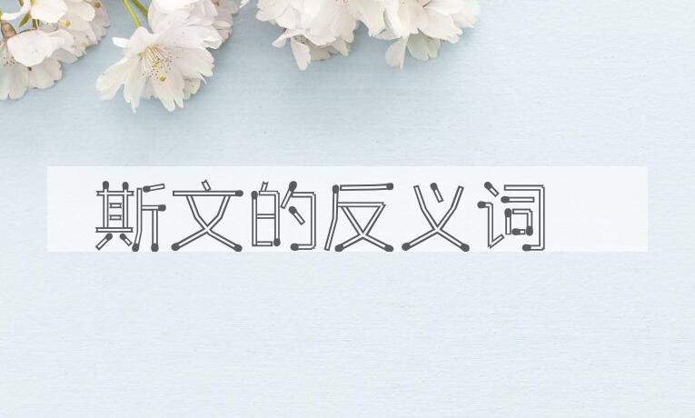 用斯文造句