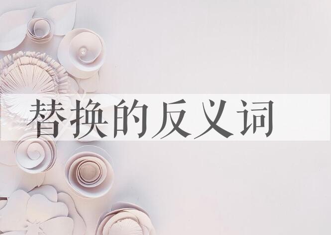 用替换造句