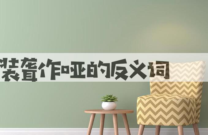 用装聋作哑造句