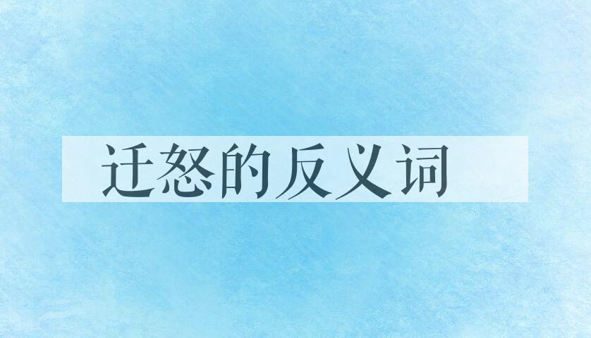 用迁怒造句