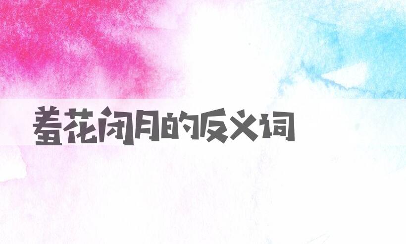 用羞花闭月造句