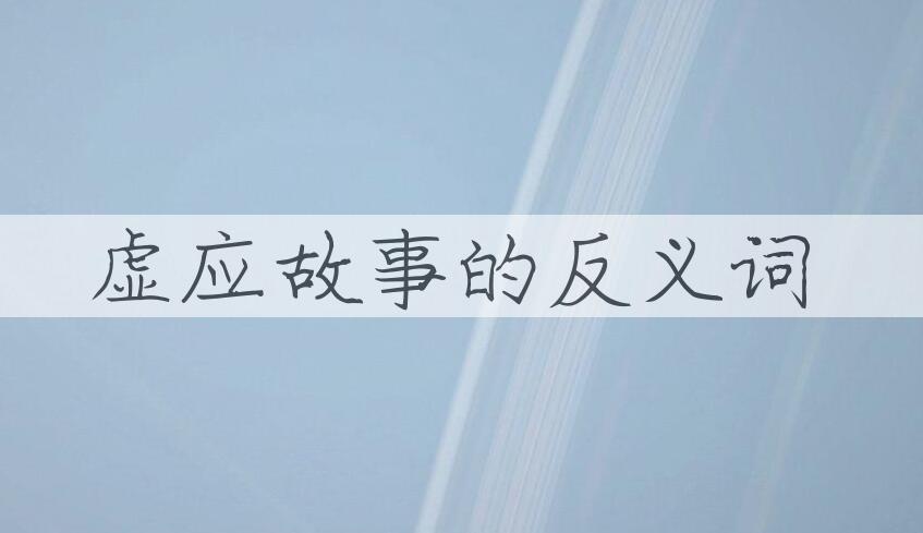 用虚应故事造句