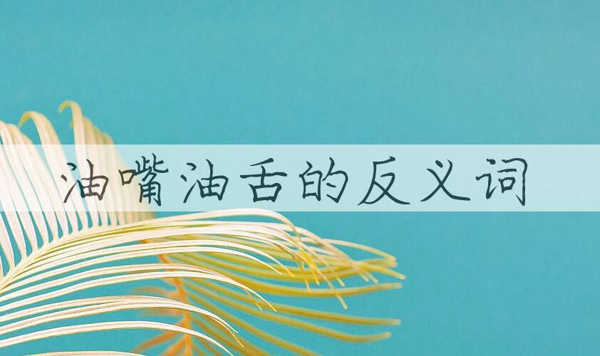 用油嘴油舌造句