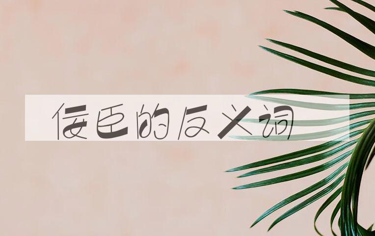 用佞臣造句