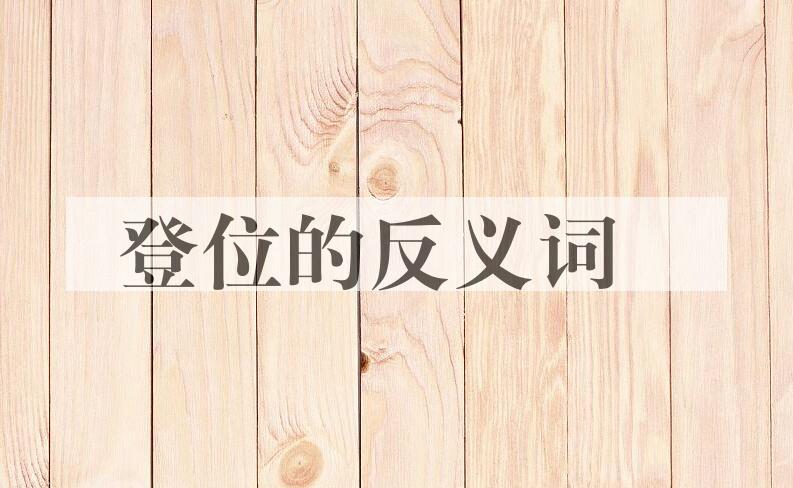 用登位造句