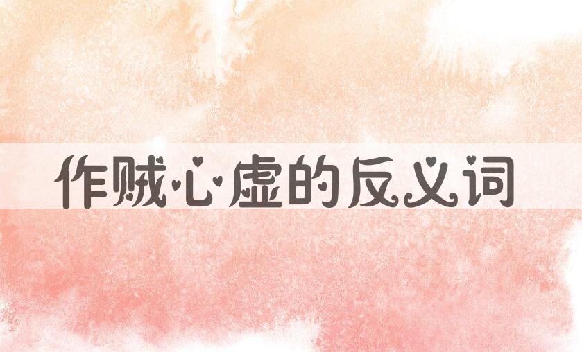 用作贼心虚造句