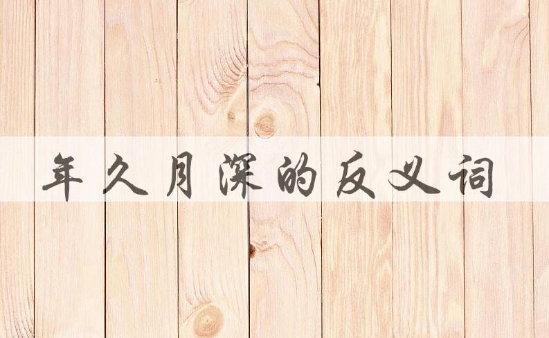 用年久月深造句