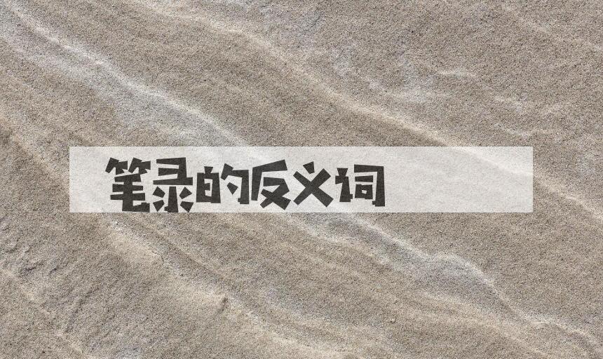用笔录造句
