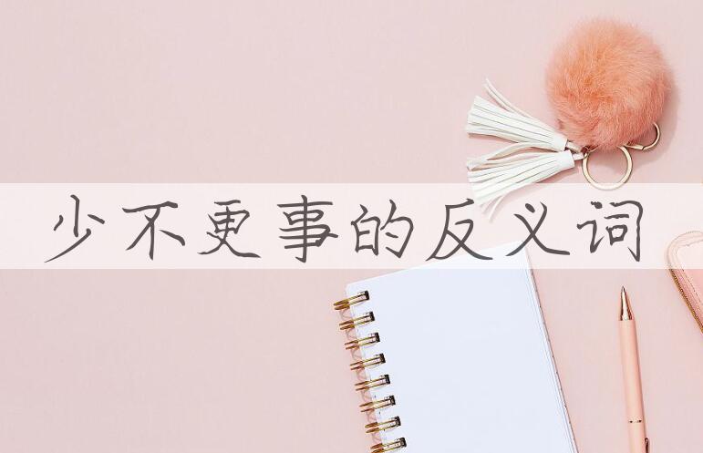 用少不更事造句