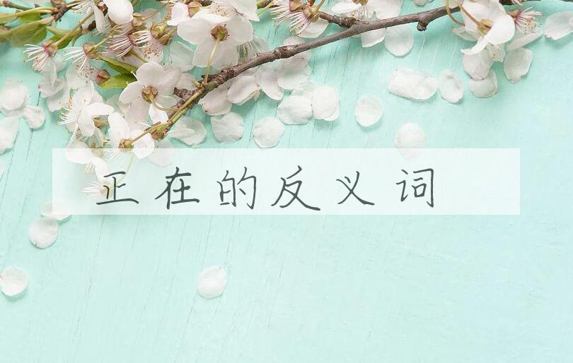 用正在造句