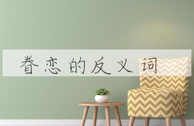 用眷恋造句