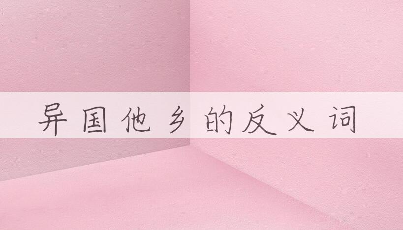 用异国他乡造句