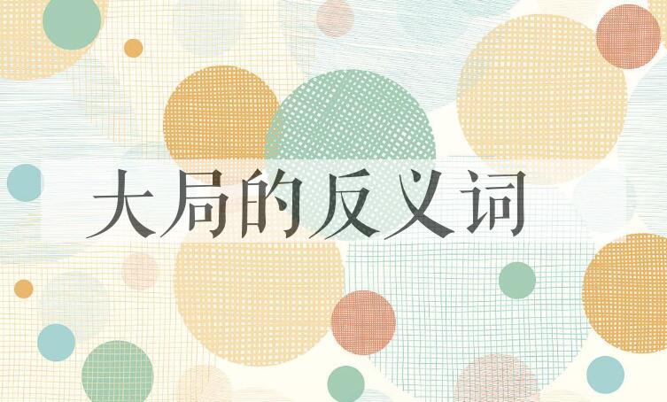 用大局造句