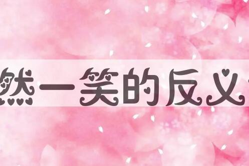 用淡然一笑造句