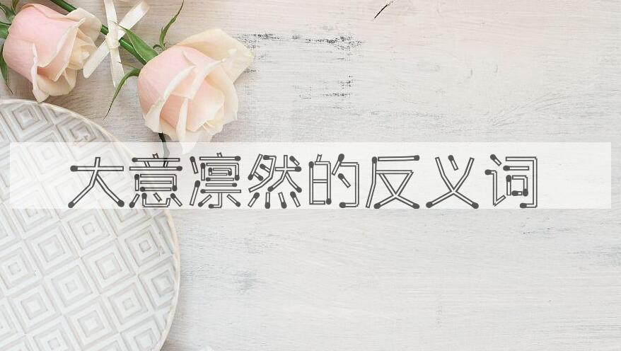 用大意凛然造句