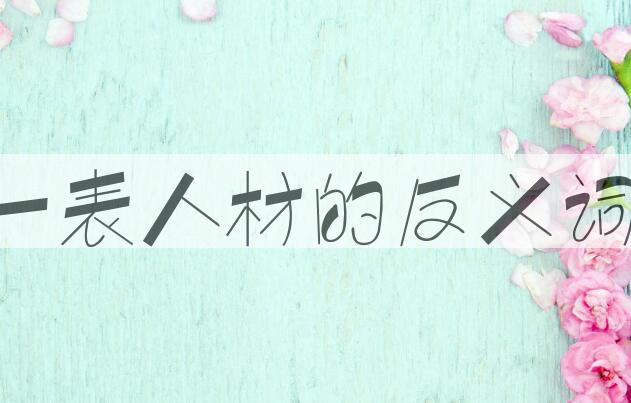 用一表人材造句