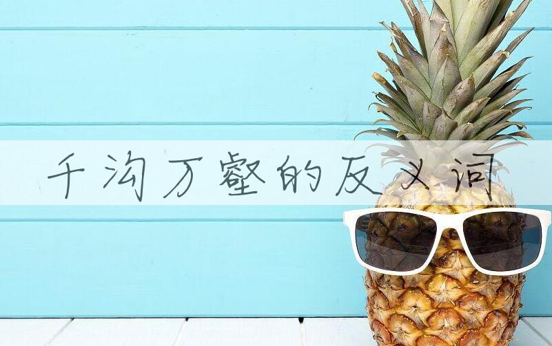 用千沟万壑造句