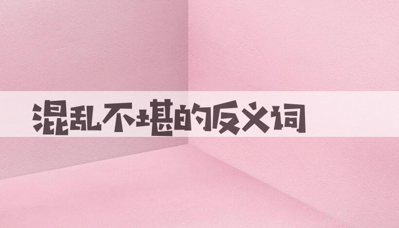 用混乱不堪造句