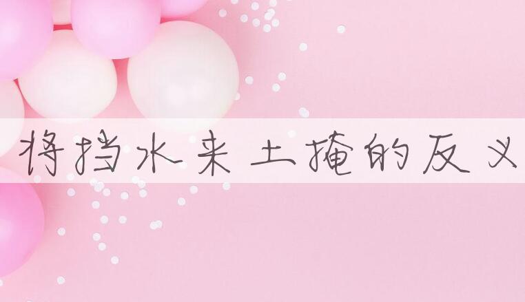 用兵来将挡水来土掩造句