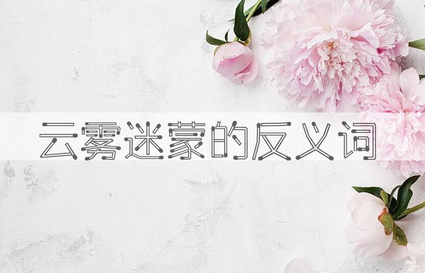 用云雾迷蒙造句