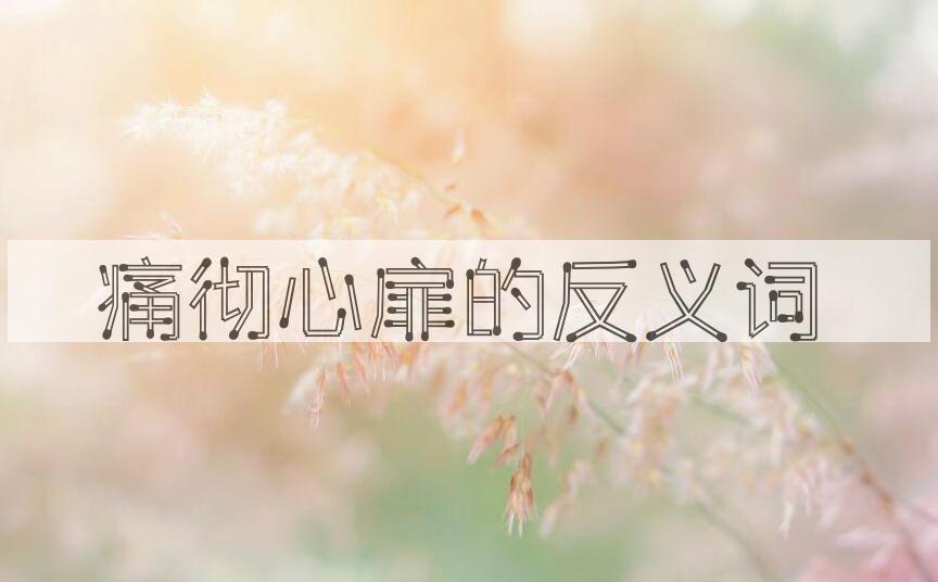 用痛彻心扉造句
