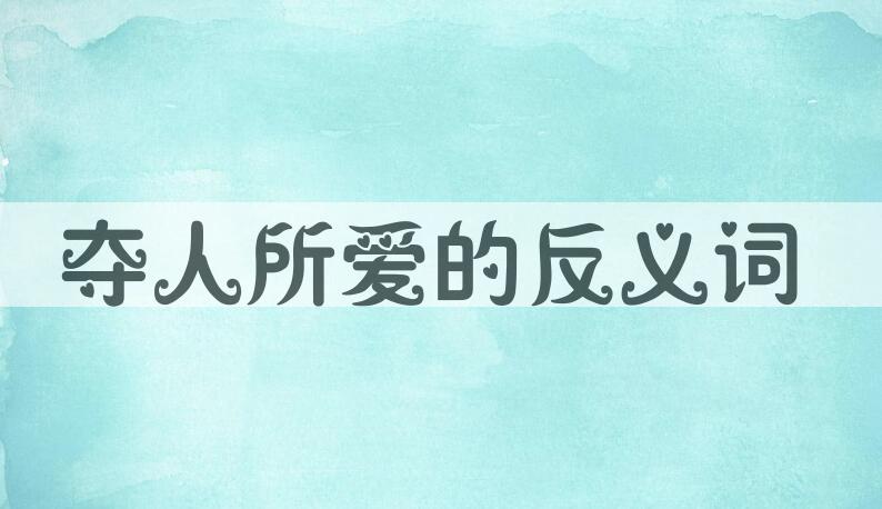 用夺人所爱造句