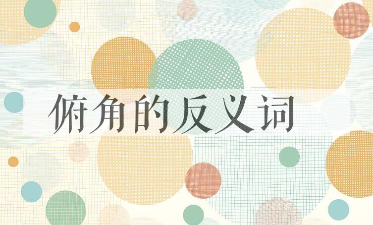 用俯角造句
