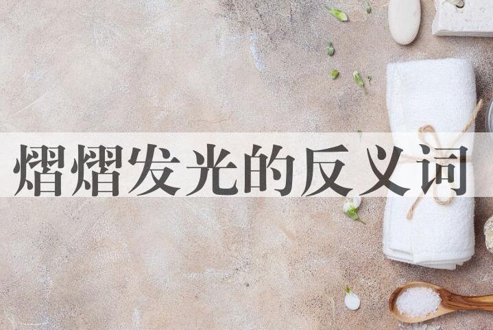 用熠熠发光造句