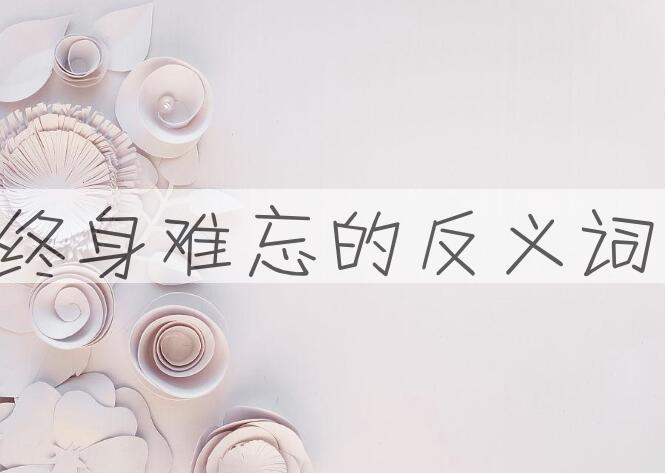 用终身难忘造句