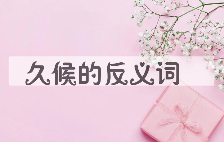 用久候造句