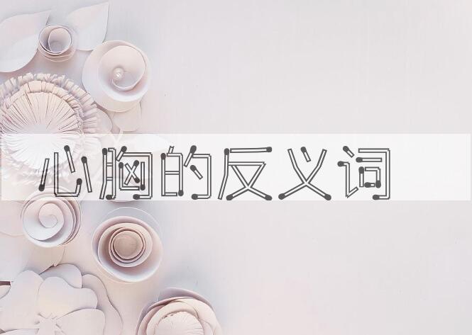 用心胸造句