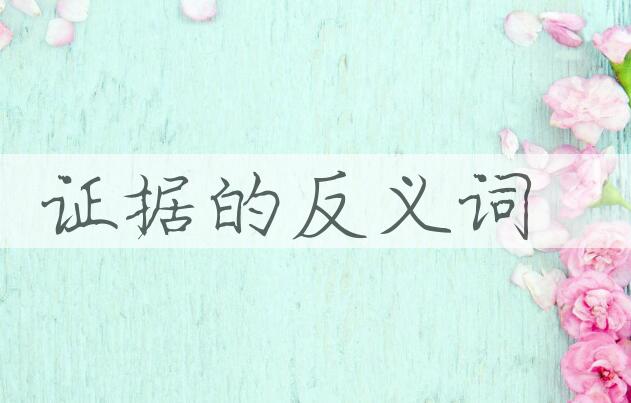 用证据造句