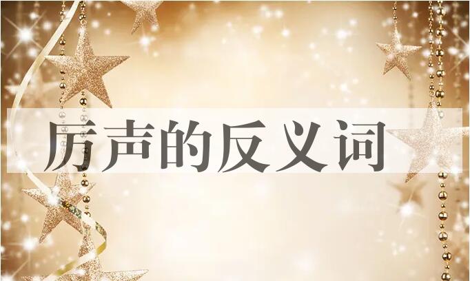 用厉声造句