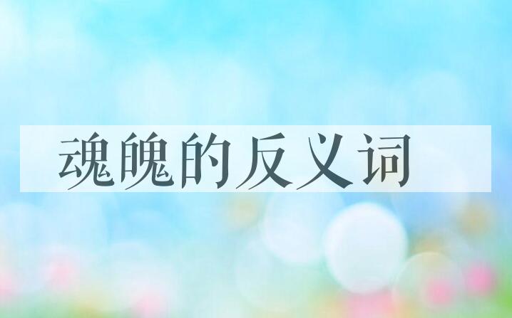 用魂魄造句