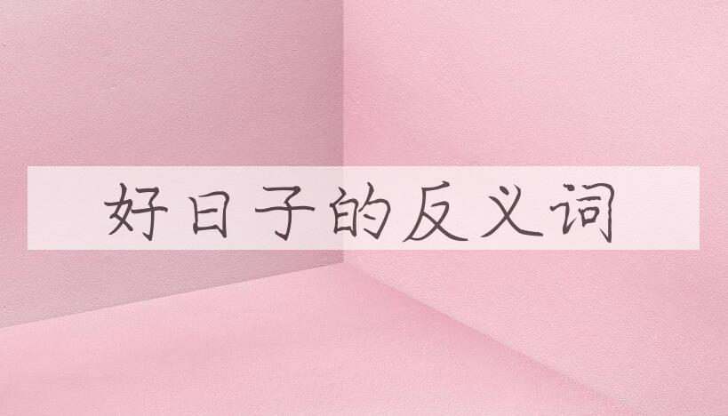 用好日子造句