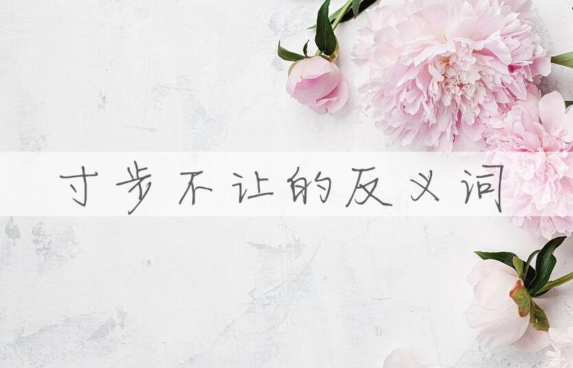用寸步不让造句