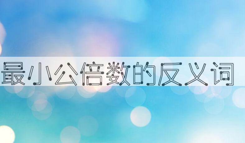 用最小公倍数造句